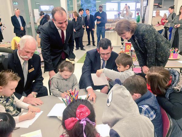 Daniel Andrews at at Cranbourne kindergarten