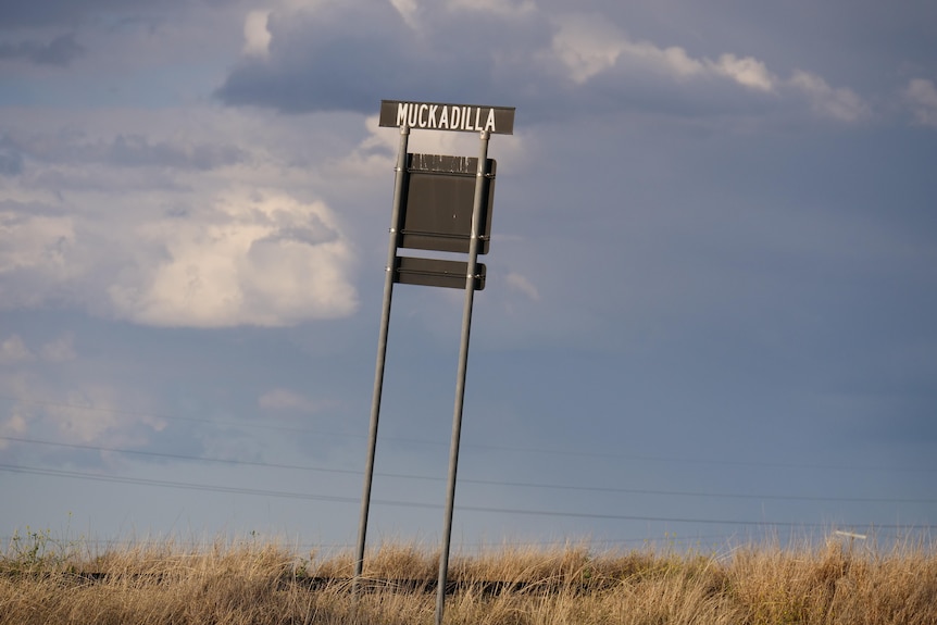 A sign with the word Muckadilla on it