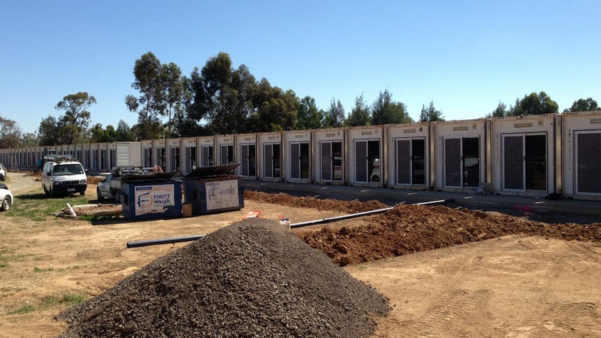 New shipping container cells at Dhurringile Prison in Victoria