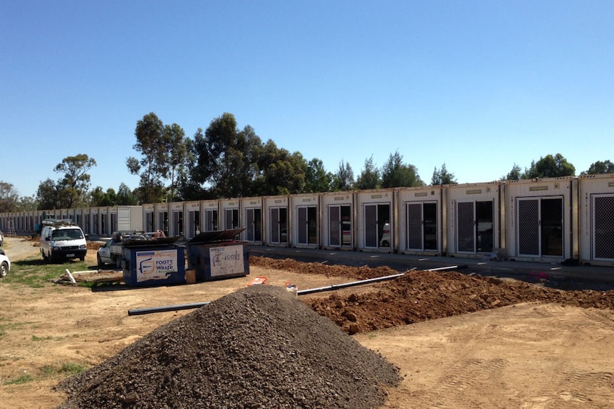 New shipping container cells at Dhurringile Prison in Victoria