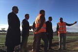 Tony Abbott visits lettuce farm in Tasmania