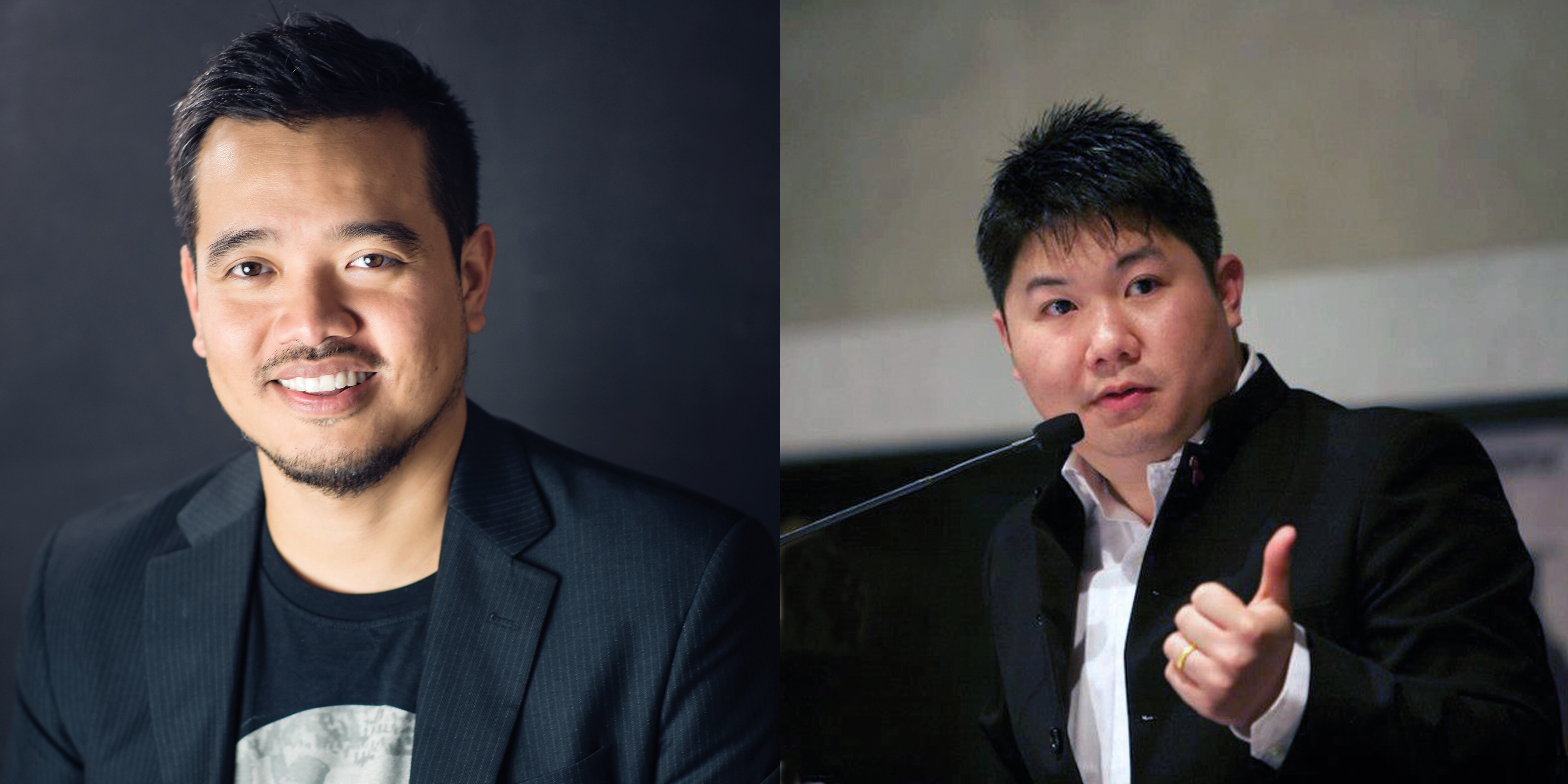 A man smiles for a picture taken in studio.