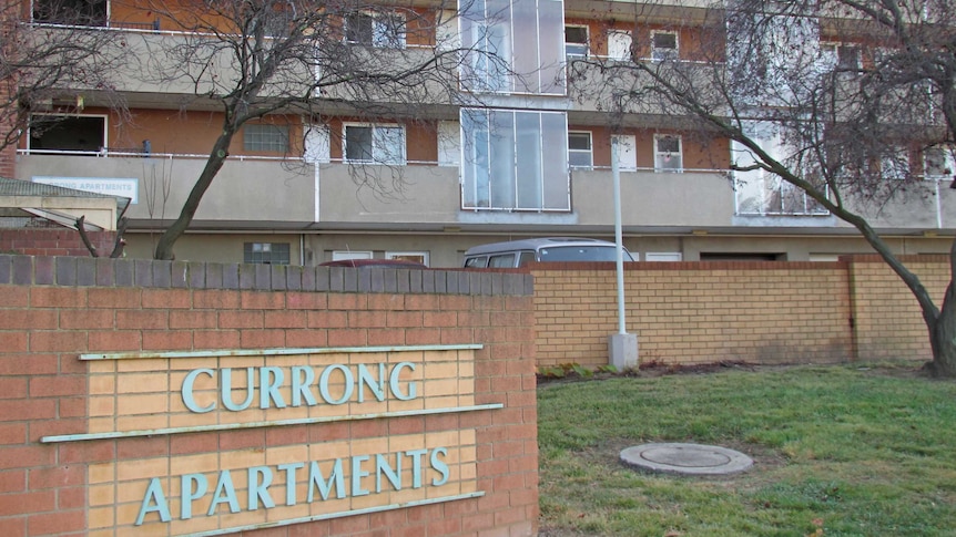 Currong Apartments at Reid are former housing commission flats slated for redevelopment. May 2013.