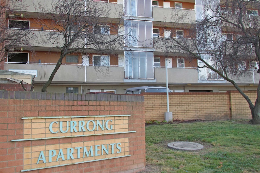Currong Apartments at Reid are former housing commission flats slated for redevelopment. May 2013.