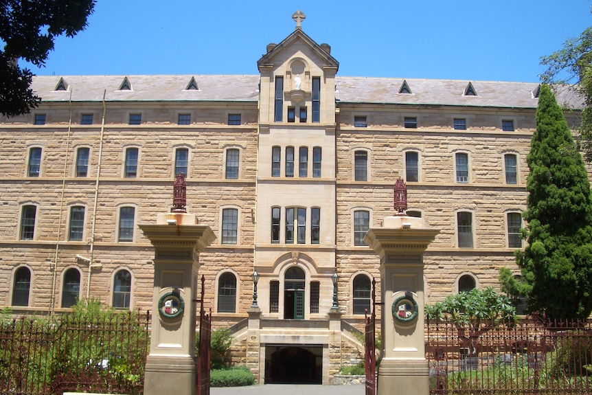 the exterior of a school