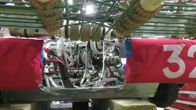 View inside robotic vehicle