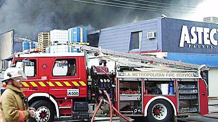 Astec factory was destroyed in the explosion and fire