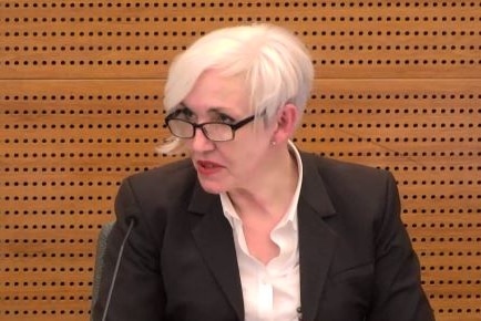 Fair Work commissioner Donna McKenna testifies at the banking royal commission. Tuesday, April 24, 2018.