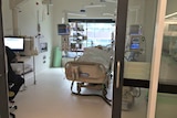 A ward with medical equipment.
