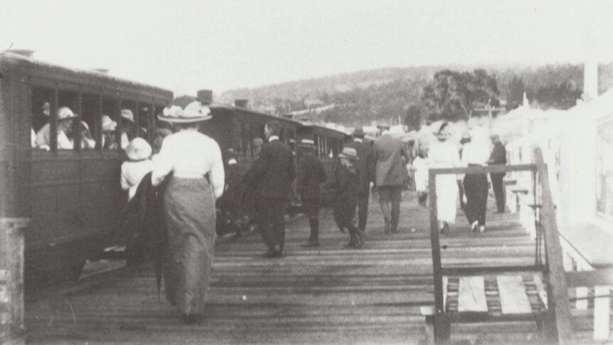 Train station at Bellerive in 1910