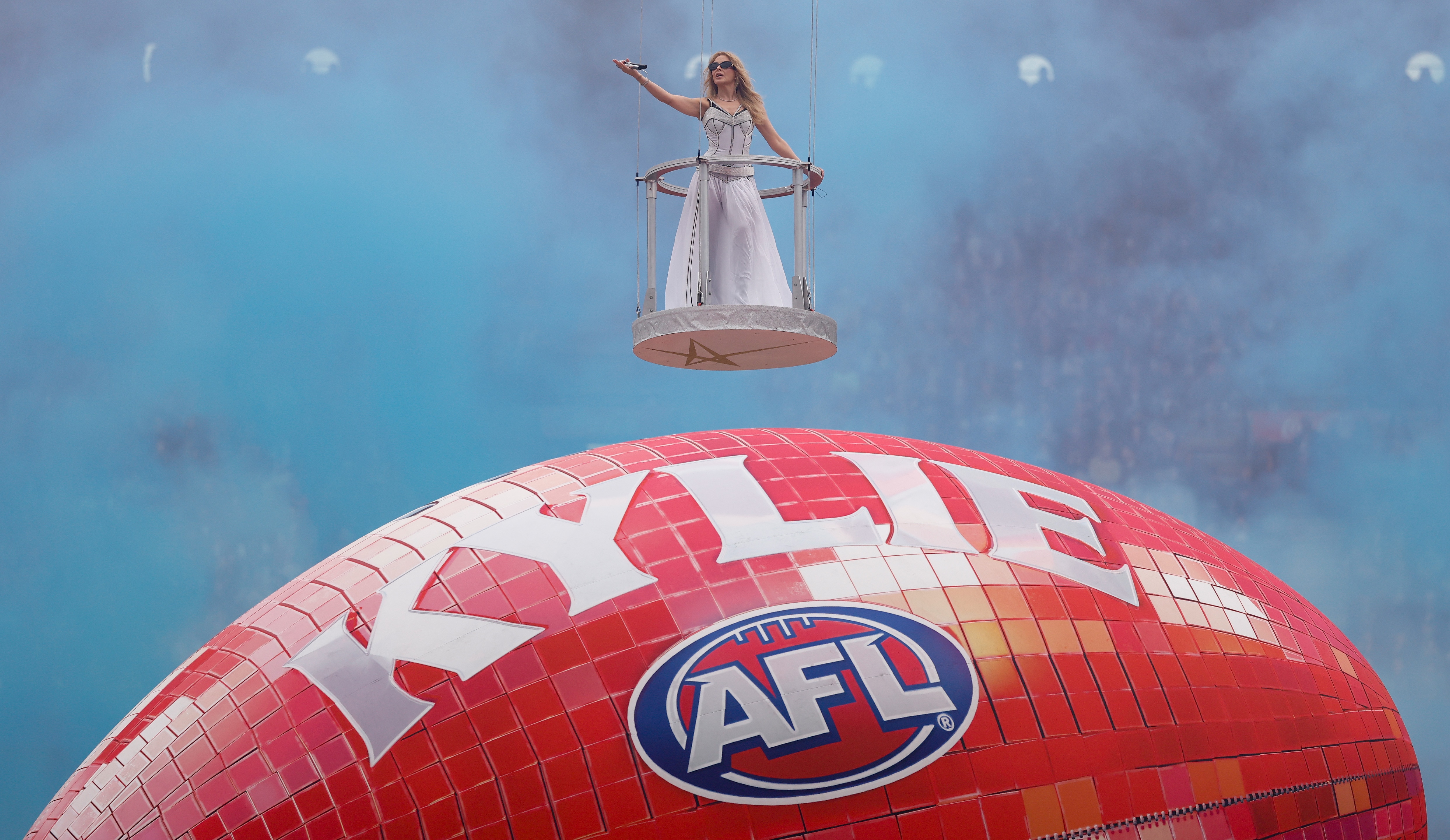The biggest moments of Kylie Minogue's AFL grand final show