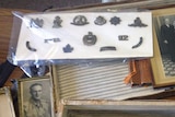 Military memorabilia from Aub Hulin's collection