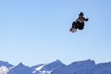 Australia's Tess Coady competing during the women's snowboard slopestyle semifinal at the Snowboard World Cup