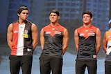 Top ten selections at the 2014 AFL draft on stage