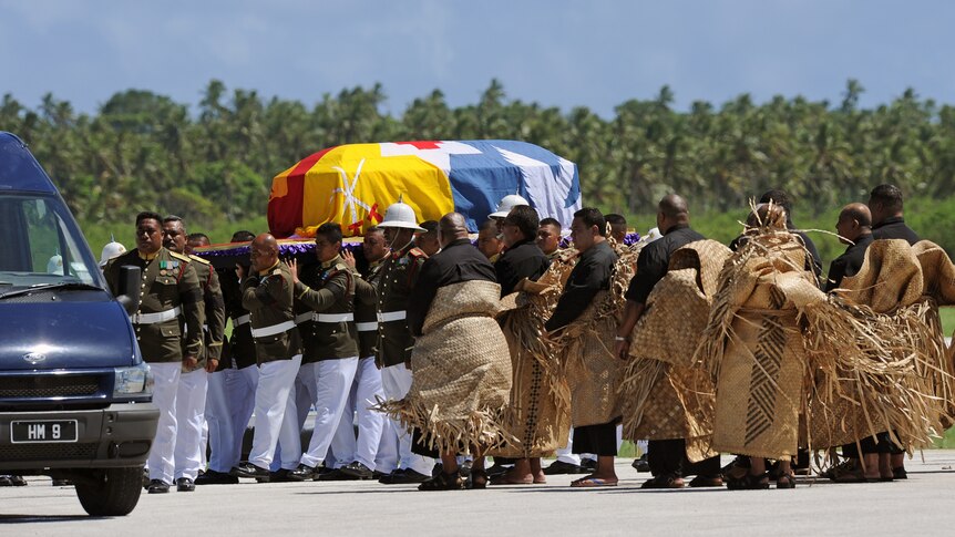 King Tupou's body returned to Tonga