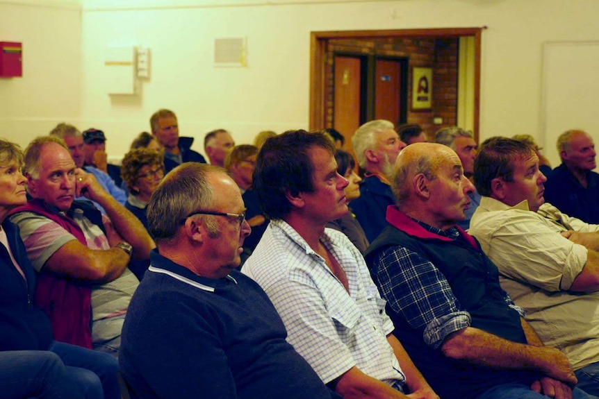 farmers at a meeting