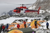 Rescue operation at Mount Everest base camp