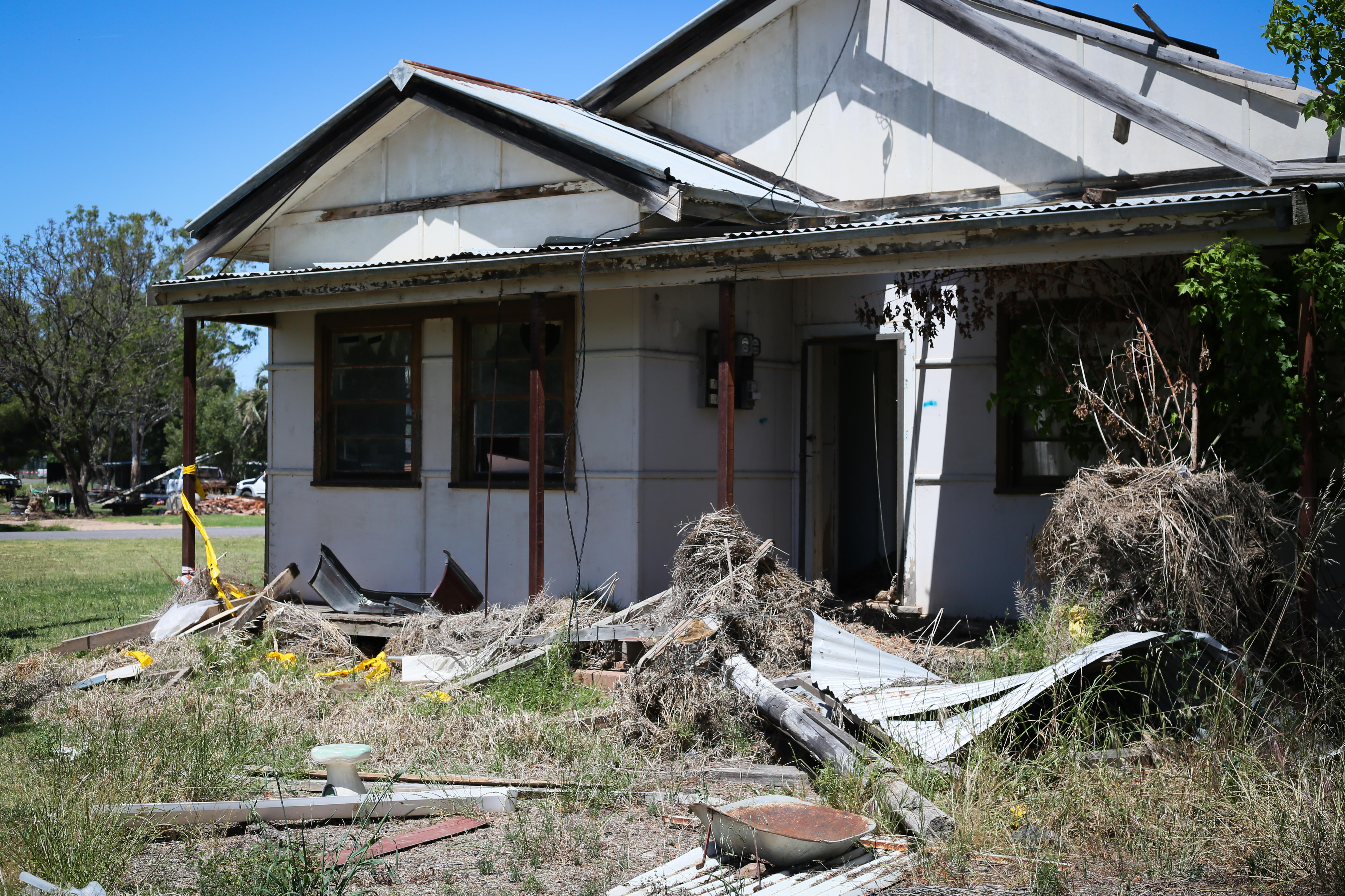 A destroyed home in Eugowra