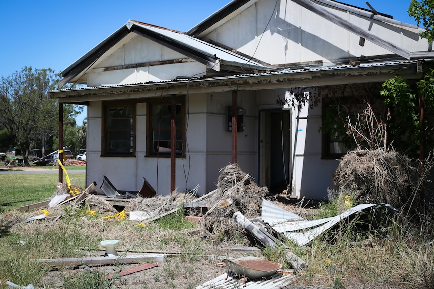 A destroyed home in Eugowra