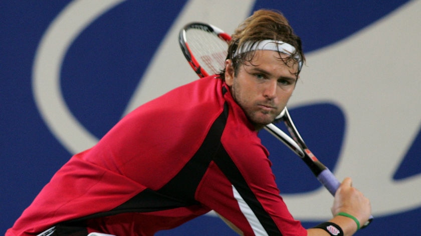 Fiery incident ... Mardy Fish (File photo, Paul Kane: Getty Images)