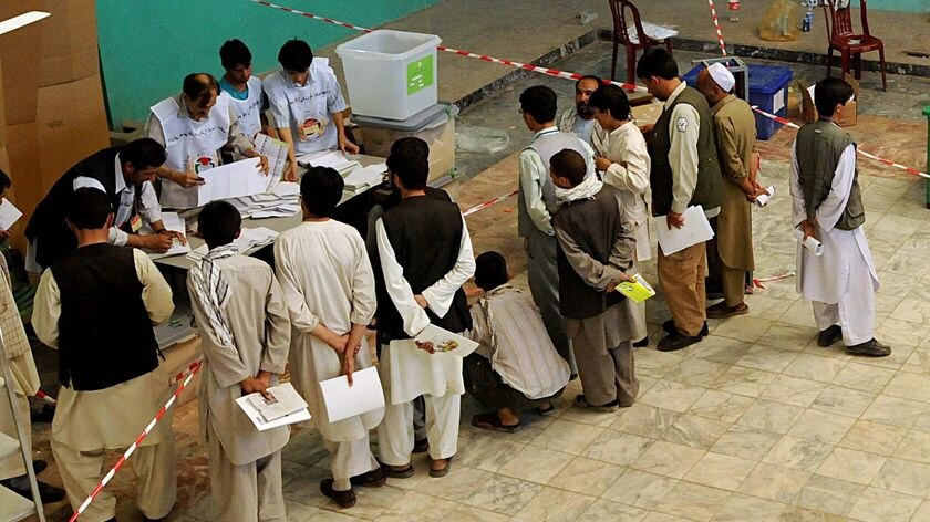 There have been reports of fraud, violence and irregularities in Afghanistan's presidential election.