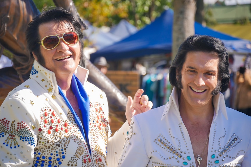 Two elvis tribute acts
