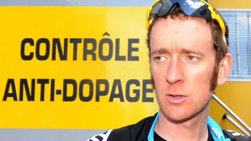 Bradley Wiggins angrily faced down questions about doping.