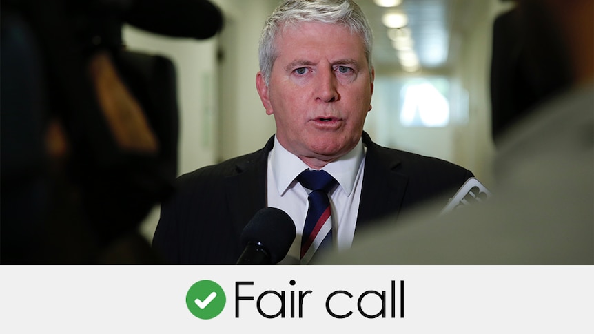 Brendan O'Connor is talking. Verdict: "FAIR CALL" with a green tick