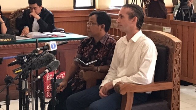 David Taylor in Bali court