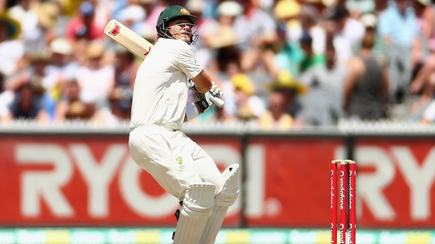 Shane Watson succumbed to nerves on 83, again falling short of a Test century.
