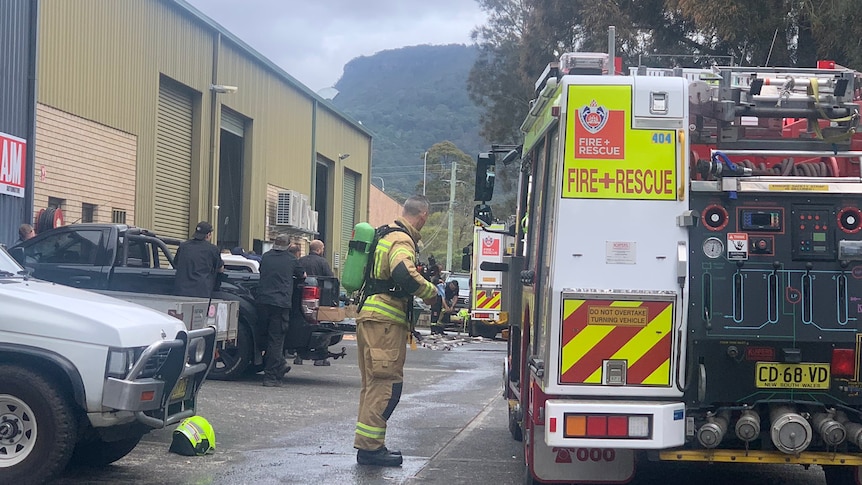 Worker suffers serious burns in lithium explosion at North Wollongong battery warehouse