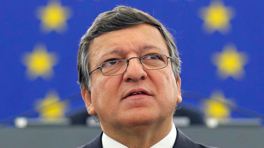 Barroso addresses the European parliament