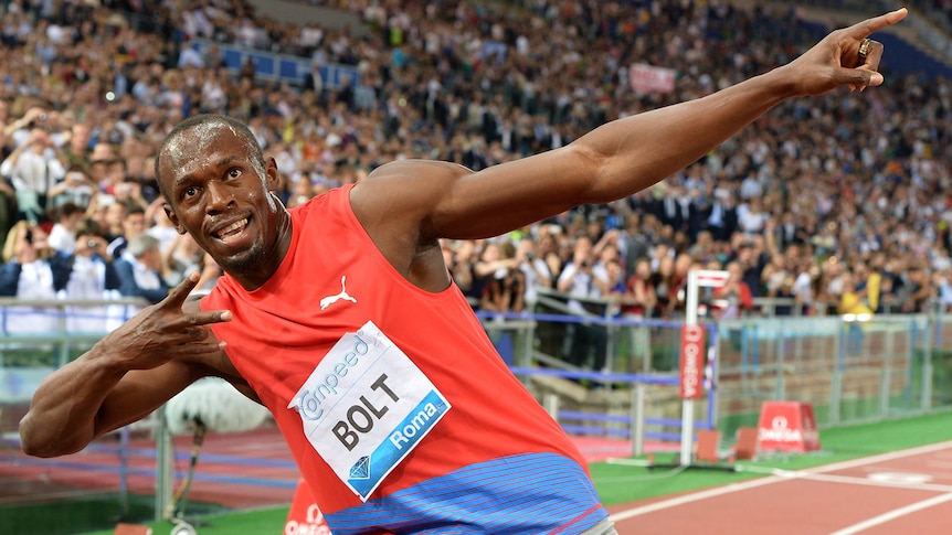 Usain Bolt in blistering form in Rome