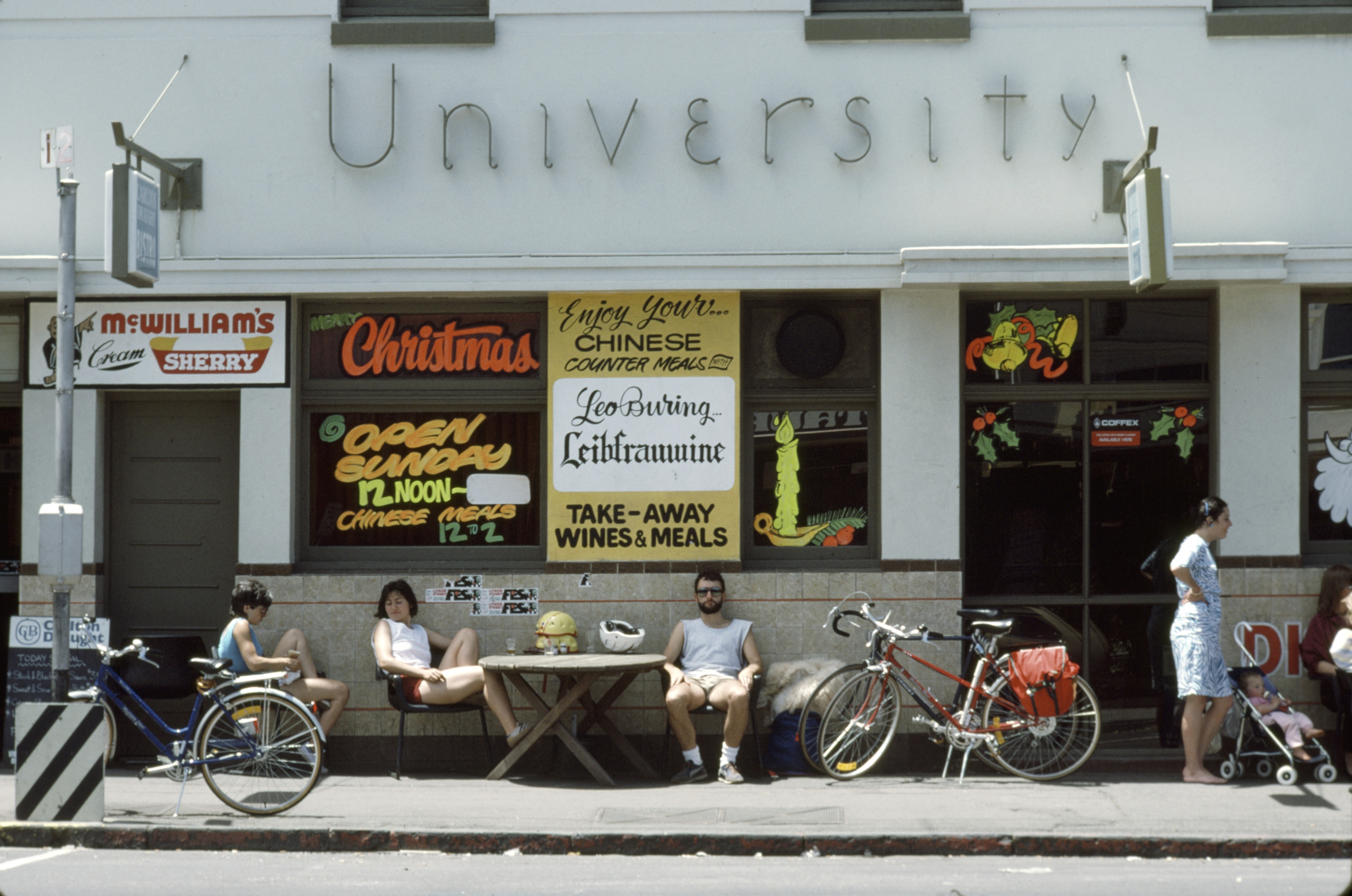University Cafe in Melbourne 1985