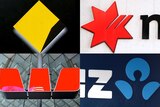 Big four banks logos.