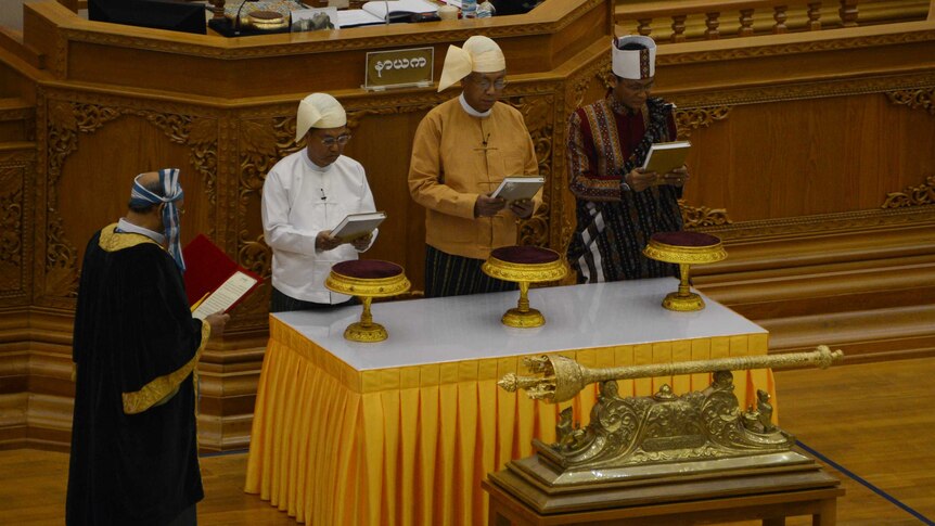 Htin Kyaw sworn in as Myanmar's President