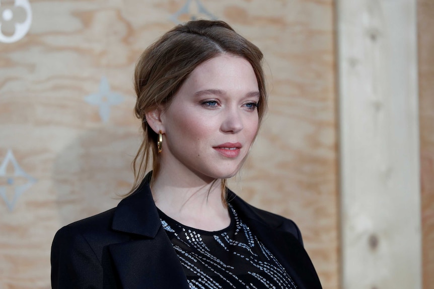 A close up of French actress Lea Seydoux.