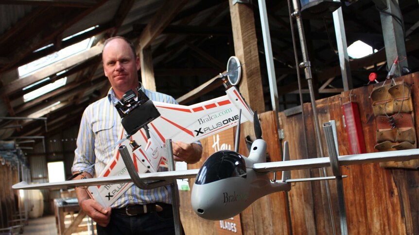 TAFE drones teacher Ben Watts, from Molong, NSW.