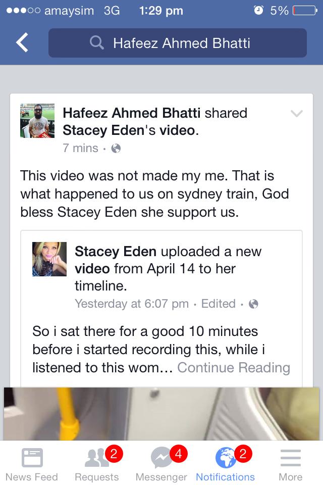 Racist rant on Sydney train caught on video, passenger defends Muslim ...
