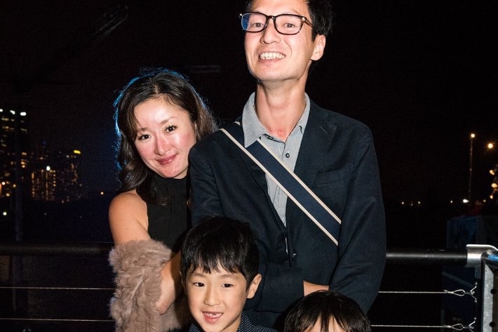Kayoko Nishiwaki, Dong Jun Ha and family