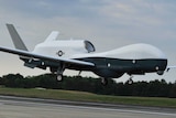 The US says Iran shot down a MQ-4C Triton drone in the Gulf of Oman.