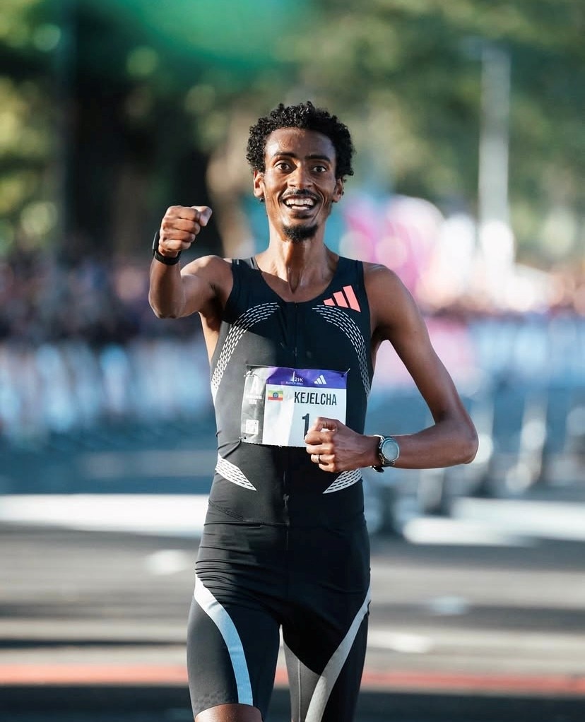 Runner smashes half-marathon record, heads straight to the football