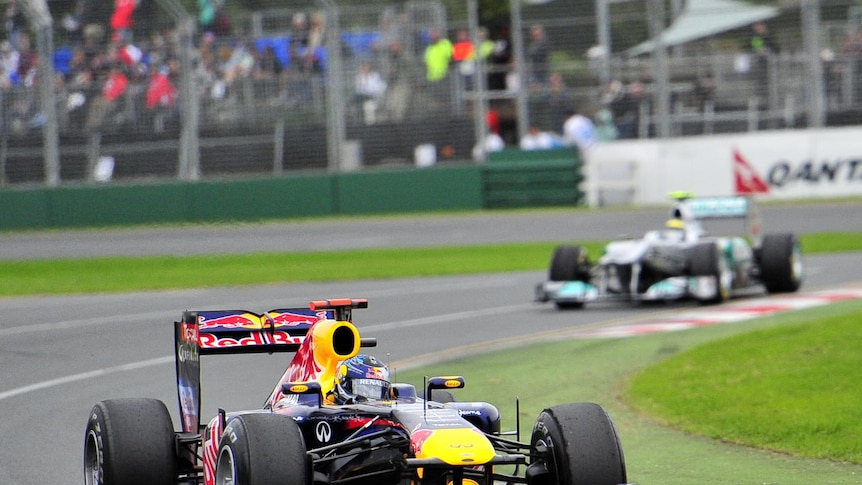 Vettel on his way to pole in Melbourne