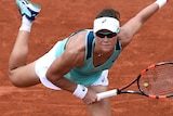 Stosur serves at French Open