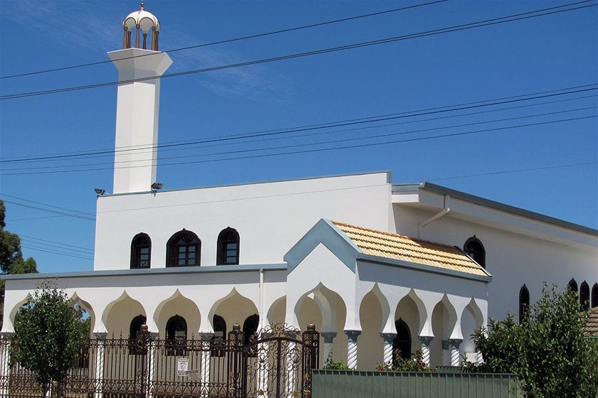 Exterior of a mosque.