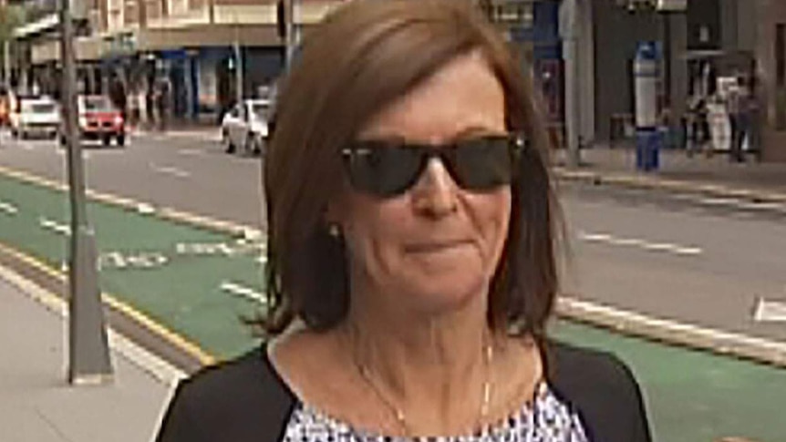 Kathy Devitt outside the Supreme Court in Brisbane