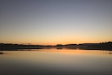 Sun setting over Northern Territory river