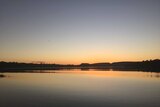 Sun setting over Northern Territory river