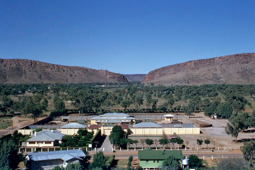 The old Alice Springs jail as seen in the 1950s.