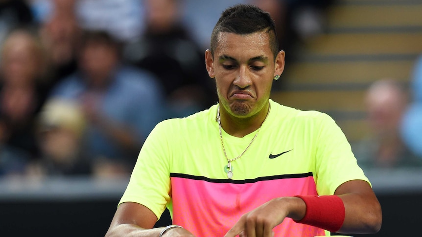 Three-set win ... Nick Kyrgios